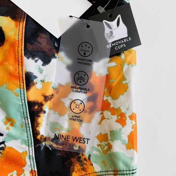 New Nine West active floral crop top size medium - Picture 3 of 6